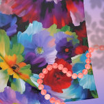 Foulard Belles Fleurs Peintes<br><div class="desc">Fleurs légèrement abstraites joliment peintes avec des traits de brosse texturés. Imaginez avec l'IA.</div>