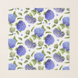 Foulard Blue Hydrangeas