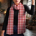 Foulard Buffle rouge et blanc Plaid Noël<br><div class="desc">Ajoutez une touche de charme classique à votre garde-robe d'hiver avec cette écharpe de Noël aux buffles rouges et blancs. Doté d'une à damiers intemporelle, ce foulard en mousseline légère est parfait pour les tenues et apporte une touche rustique et cosy à votre tenue festive. Que ce soit pour un...</div>