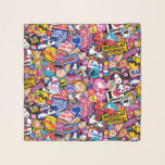 Foulard cacahuètes | Motif de patchs Mixtape<br><div class="desc">Découvrez ce design amusant avec The Peanuts Gang dans des patchs mignons.</div>