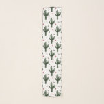 Foulard Cactus<br><div class="desc">Illustration motif Cactus avec pois colorés sur arrière - plan blanc</div>