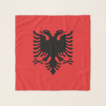 Foulard Carré Scarf avec drapeau d'Albanie<br><div class="desc">Ajoutez une touche vibrante de fierté albanaise à votre garde-robe avec notre écharpe exclusive avec le drapeau de l'Albanie! Conçu avec une attention minutieuse aux détails, ce foulard est plus qu’un accessoire élégant, c’est une célébration du patrimoine et de la fierté culturelle albanais. Le design audacieux présente fièrement l'emblématique aigle...</div>