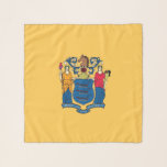 Foulard Carré Scarf avec drapeau de l'État du New Jersey,<br><div class="desc">Foulard carré patriotique et élégant avec drapeau de l'État du New Jersey,  États-Unis d'Amérique. Ce produit est personnalisable.</div>