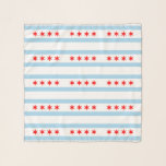Foulard Carré Scarf avec le drapeau de Chicago City, USA<br><div class="desc">Élevez votre style avec notre Carré Chicago Flag Scarf! Doté du design emblématique du drapeau de la ville de Chicago, ce foulard est l'accessoire parfait pour mettre en valeur votre fierté Windy City de façon branchée. Conçu à partir de matériaux de haute qualité, notre Carré Chicago Flag Scarf est non...</div>