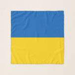 Foulard Carré Scarf avec le drapeau de l'Ukraine<br><div class="desc">Foulard carré patriotique et élégant avec drapeau d'Ukraine. Ce produit est personnalisable.</div>