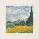 Foulard Champ de blé Van Gogh avec Cyprès. Impressionnisme<br><div class="desc">Van Gogh "Blé Field avec Cyprès" foulard.</div>