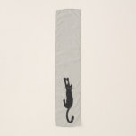 Foulard Chat noir tenant dessus la nouveauté Kitty de<br><div class="desc">Accomplissez votre équipement avec cet accessoire de mode félin d'amusement. Le chat noir fou accroche dessus à cette écharpe fraîche. Fait un cadeau original de nouveauté pour des amants de minou ! Le monde du griffonnage de Jenn de visite pour plus de produits comportant ce chat noir original conçoivent. ©Jenn...</div>