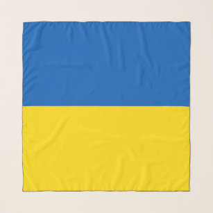 Foulard Couleur du drapeau de l'Ukraine solide