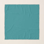 Foulard couleur turquoise bleue solide,<br><div class="desc">Couleur turquoise bleue solide (correspond à Tropical feuille motif).</div>