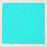 Foulard de couleur solide cyan, bleu-vert,<br><div class="desc">Cyan,  bleu-vert,  couleur solide.</div>