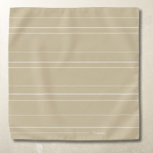 Foulard de poche à lignes horizontales blanches su