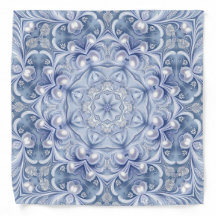 Foulard décoratif bleu