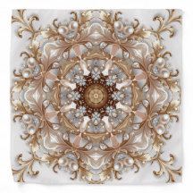Foulard décoratif or