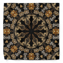 Foulard décoratif or