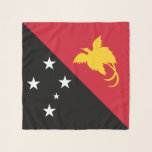Foulard Drapeau Papouasie-Nouvelle-Guinée<br><div class="desc">Drapeau patriotique de Papouasie-Nouvelle-Guinée.</div>