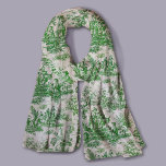 Foulard Elégante toile vintage verte de jouy<br><div class="desc">Vintage rétro vert toile de jouy Écharpe. Améliorez votre garde-robe avec l'élégance intemporelle de toile de jouy design vintage, inspiré par les motifs exquis des scènes roses chaudes françaises. Ces tirages de Toile sophistiqués sont une rage permanente en ce moment, de beaux designs qui apportent beauté naturelle et charme. Cette...</div>