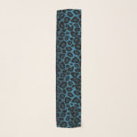 Foulard Empreinte de léopard bleu et noir<br><div class="desc">🥇 UN DESIGN ORIGINAL DE DROITS D'AUTEUR DE Donna Siegrist SEULEMENT DISPONIBLE SUR ZAZZLE! Empreinte de léopard bleu et noir. Disponible en plusieurs couleurs. ⭐ 99% de mes designs dans mon magasin sont faits en couches. Cela vous permet de redimensionner et de déplacer facilement les graphiques et le texte pour...</div>