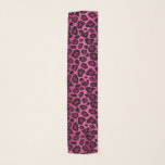Foulard Empreinte de léopard rose et noir<br><div class="desc">🥇 UN DESIGN ORIGINAL DE DROITS D'AUTEUR DE Donna Siegrist SEULEMENT DISPONIBLE SUR ZAZZLE! Empreinte de léopard rose et noir. Disponible en plusieurs couleurs. ⭐ 99% de mes designs dans mon magasin sont faits en couches. Cela vous permet de redimensionner et de déplacer facilement les graphiques et le texte pour...</div>