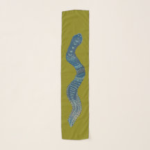 Foulard en chiffon d'art original - année du serpe