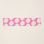 Foulard Fleur rose et blanc marguerite motif floral chiffo<br><div class="desc">Echarpe rose et blanc fleur marguerite motif floral mousseline pour le cou, les cheveux ou la tête. Foulards de couleur personnalisés avec impression mignonne. Idée cadeau d'anniversaire unique pour amis, famille, maman, soeur, fille, femme, tante, grand-mère, mariée, demoiselle d'honneur etc. Disponible en différentes tailles, couleurs et formes. Long ou carré....</div>