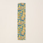 Foulard Flore de tournesol jaune d'aquarelle<br><div class="desc">Accrochez votre garde-robe avec ce foulard en chiffon fleuri. Ce design présente un jardin de tournesols jaunes peints en aquarelle sur un arrière - plan bleu vif. Conçu par un artiste mondialement connu ©Tim Coffey.</div>