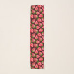 Foulard Fraises<br><div class="desc">Les fraises et les tranches sont peintes avec des aquarelles et le motif est fait en Illustrator.</div>