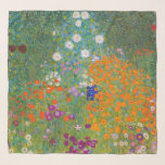 Foulard Gustav Klimt - Jardin des fleurs<br><div class="desc">Jardin aux fleurs - Gustav Klimt en 1905-1907</div>
