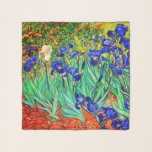 Foulard Irises de Vincent Van Gogh<br><div class="desc">Vincent Van Gogh Irises . Peinte en 1889, elle est l'une des peintures qu'il a réalisées dans l'asile Saint Paul-de-Mausole à Saint-Rémy-de-Provence en France. C'est une peinture à l'huile. Cette peinture à l'huile de paysage d'art représente un champ de plantes de fleurs d'iris. Vincent Van Gogh était un artiste célèbre....</div>