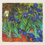 Foulard Irises par Vincent van Gogh<br><div class="desc">Irises,  célèbre peinture de Vincent van Gogh</div>
