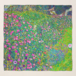 Foulard Jardin Italien, Gustav Klimt<br><div class="desc">Gustav Klimt (14 juillet 1862 - 6 février 1918) était un peintre symboliste autrichien et l'un des membres les plus importants du mouvement de sécession de Vienne. Klimt est réputé pour ses peintures, ses peintures murales, ses croquis et autres objets d'art. En plus de ses oeuvres figuratives, qui comprennent des...</div>