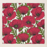 Foulard Jardin Red Poppy 2<br><div class="desc">Motif vectoriel fait de pavots dessinés à la main.</div>