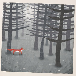 Foulard Le renard et la forêt