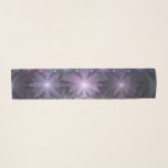 Foulard Lit de fleurs Art Fractal Abstrait tendance brilla<br><div class="desc">Art fractal frappant,  fleurs d'imaginaire gris violet brillant. Conception pour votre foulard en mousseline et plus encore.</div>
