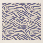 Foulard Modèle de Zèbre bleu ivoire de la marine chic<br><div class="desc">Écran chic en mousseline avec motif zèbre bleu marine sur un arrière - plan en ivoire. Design élégant et tendance. Conçu exclusivement pour vous par Happy Dolphin Studio. Si vous avez besoin d'aide ou de produits correspondants,  veuillez nous contacter à happydolphinstudio@outlook.com .</div>