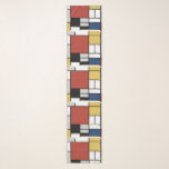 Foulard Mondrian Peinture Rouge Plane Jaune Noir Gris Bleu<br><div class="desc">Composition avec Grand Plan rouge, Jaune, Noir, Gris et Bleu Piet Mondrian a commencé à créer les tableaux abstraits définitifs dans les années 1920 pour lesquels il est le plus connu. Il a gardé sa palette limitée au blanc, au noir et au gris en plus des trois couleurs primaires, le...</div>