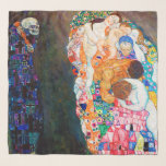 Foulard Mort et vie, Gustav Klimt<br><div class="desc">Gustav Klimt (14 juillet 1862 - 6 février 1918) était un peintre symboliste autrichien et l'un des membres les plus importants du mouvement de sécession de Vienne. Klimt est réputé pour ses peintures, ses peintures murales, ses croquis et autres objets d'art. En plus de ses oeuvres figuratives, qui comprennent des...</div>