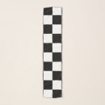 Foulard Motif Checkered noir et blanc<br><div class="desc">Motif Checkered noir et blanc</div>