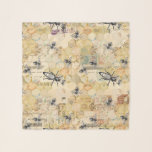 Foulard Motif d'abeille Vintage moderne<br><div class="desc">Motif jaune de la reine Vintage moderne. Un cadeau idéal pour un apiculteur.</div>