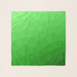 Foulard Motif de maillage géométrique de dégradé vert clai<br><div class="desc">Accessoire moderne de foulard à maille géométrique gris clair à foncé foncé. Maille géométrique dégradé clair motif triangles lumineux ombre. Maille géométrique triangulaire avec dégradé vert foncé clair.</div>