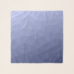 Foulard Motif de maillage géométrique dégradé bleu gris<br><div class="desc">Accessoire moderne de foulard à maille géométrique gris clair à foncé foncé. Maille géométrique triangulaire avec élégant dégradé bleu gris foncé.</div>