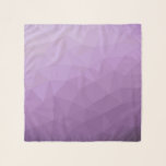 Foulard Motif de maillage géométrique dégradé de lavande v<br><div class="desc">Accessoire moderne de foulard à maille géométrique gris clair à foncé foncé. Maille géométrique triangulaire avec dégradé clair violet lavande sombre foncé.</div>