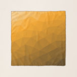 Foulard Motif de maillage géométrique dégradé orange<br><div class="desc">Motif de maillage géométrique dégradé orange foncé pour n'importe qui. Maille géométrique triangulaire avec dégradé foncé clair.</div>