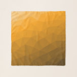 Foulard Motif de maillage géométrique dégradé orange<br><div class="desc">Accessoire moderne de foulard à maille géométrique gris clair à foncé foncé. Maille géométrique triangulaire avec dégradé foncé clair.</div>