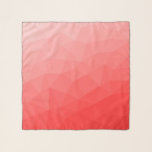 Foulard Motif de maillage géométrique dégradé rouge<br><div class="desc">Motif de maillage géométrique dégradé rouge. Maille géométrique triangulaire avec dégradé foncé clair.</div>
