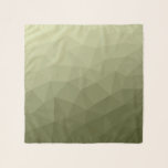 Foulard Motif de maillage géométrique dégradé vert clair d<br><div class="desc">Accessoire moderne de foulard à maille géométrique gris clair à foncé foncé. Motif de maillage géométrique dégradé vert clair de l'armée. Maille géométrique triangulaire avec dégradé vert foncé clair gris foncé.</div>