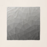 Foulard Motif de maillage géométrique gris<br><div class="desc">Accessoire moderne de foulard à maille géométrique gris clair à foncé foncé. Motif en maille géométrique subtil et moderne gris clair. Maille géométrique triangulaire avec dégradé gris foncé clair.</div>