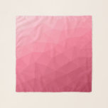 Foulard Motif de maillage géométrique rose rose clair<br><div class="desc">Accessoire moderne de foulard à maille géométrique gris clair à foncé foncé. Maille géométrique triangulaire avec dégradé vert foncé clair.</div>