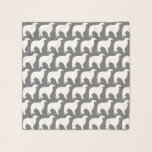 Foulard Motif de silhouettes de barzoï<br><div class="desc">L'écharpe de l'amant de barzoï</div>