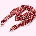 Foulard Motif des Coeurs rouges<br><div class="desc">Red Scribbled Hearts design Motif parfait pour les valentines jour.</div>