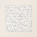 Foulard Motif des diagrammes mathématiques personnalisés<br><div class="desc">Schémas mathématiques écharpe pour ingénieurs,  architectes ou étudiants en ingénierie</div>